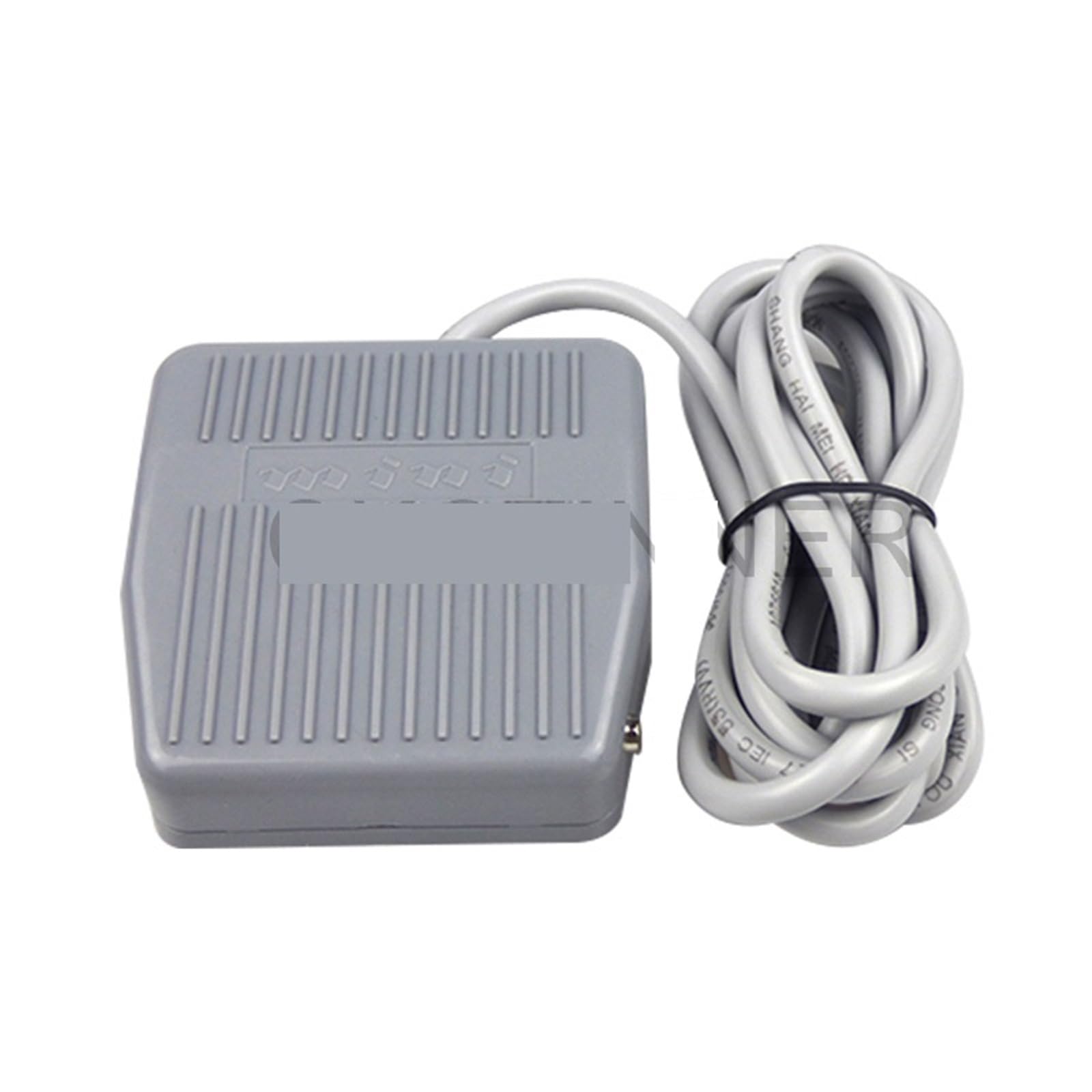 Interruptor de pie Interruptor de pie de 0-400 V, Interruptor de Control momentáneo, Pedal eléctrico SPDT, Gris, calibres de Cable de 20 m y 2 m, 1 Unidad