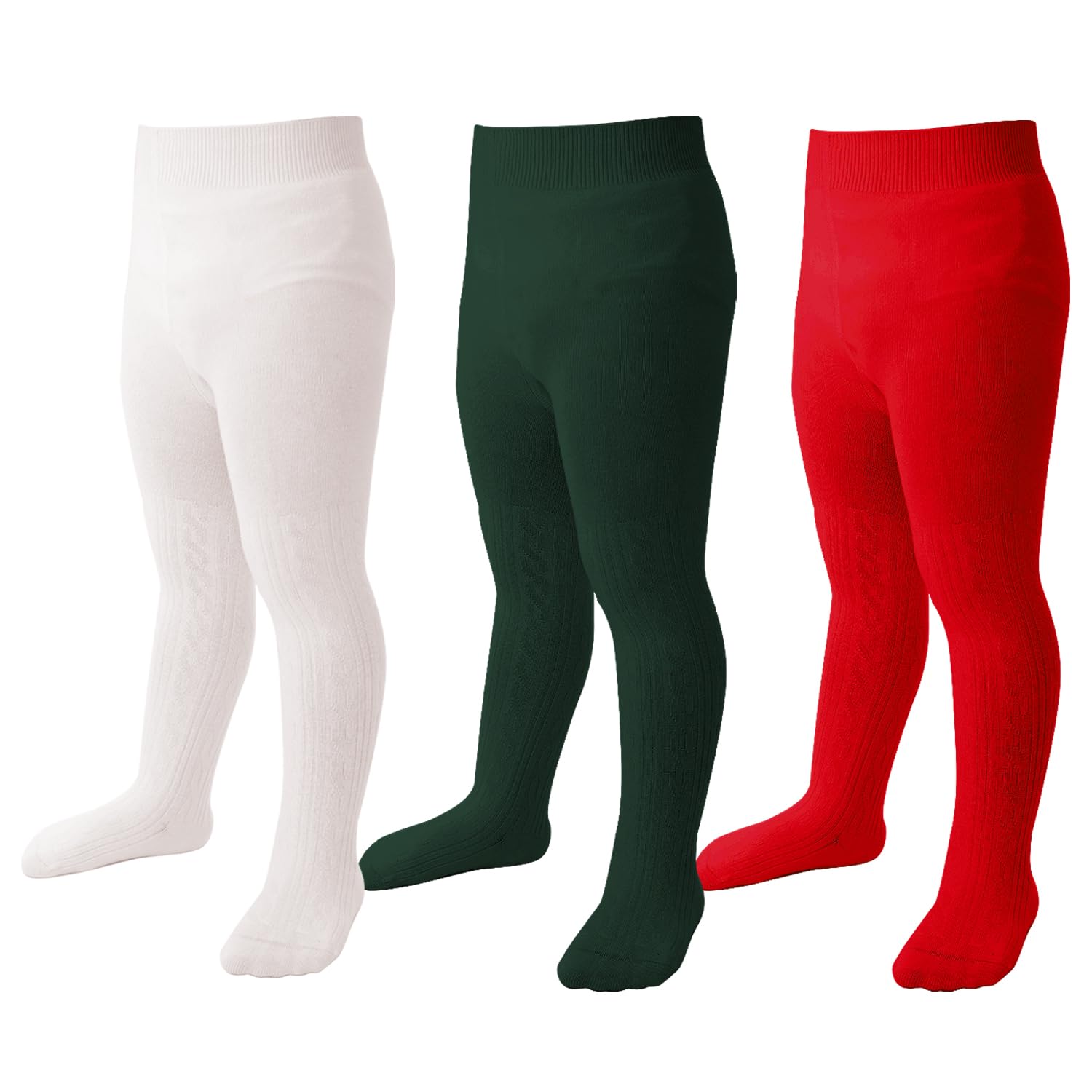 Baby Girls Tights Solid Cable Knit LeggingsWarm Stockings For Toddler