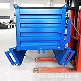 Medium Duty Self Dumping Forklift Hopper - Bottom-Opening Design, Suitable for Factories, Construction Sites, and Warehouses.