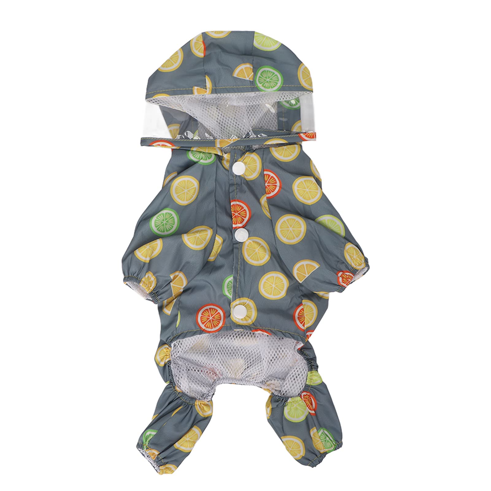 Dog Raincoat Hooded Reflective Windproof Breathable Lightweight Pet Rain Jacket with D Rings for Puppy Outdoor Activities (XL)