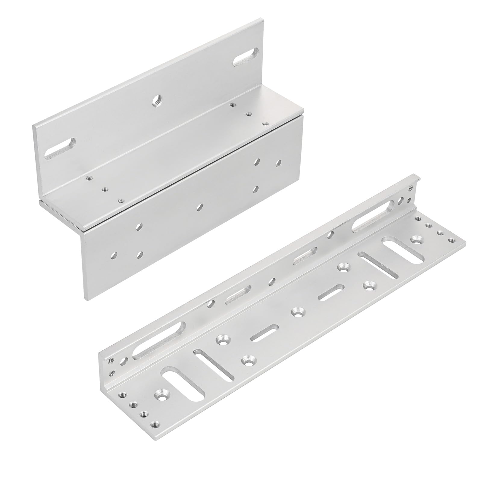 Serratura elettromagnetica con staffa a Z e L 600 libbre 280 kg Forza di tenuta Serratura magnetica elettrica 12 V Modalità NC Fail Safe per sistema di controllo accessi
