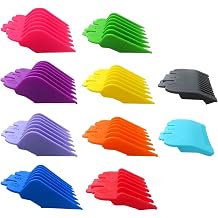 Clipper Guards 1/16" to 1" Set, 10pcs Hair Trimmer Combs Guides Color Coded Fit for Wahx ChromePro, Designer, Elite Pro, Extreme Grip Pro, FadeCut, HomeCut, HomePro, HomeBarber79524-3001