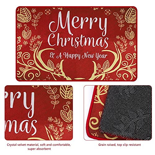Merry Christmas and a Happy New Year Doormat Cool Doormats