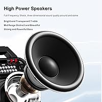 Vista 5 de ASHATA Radio digital portátil de banda completa, FM/WB/radio de onda corta/media con pantalla LCD, reloj despertador, altavoz, para Bluetooth, 6