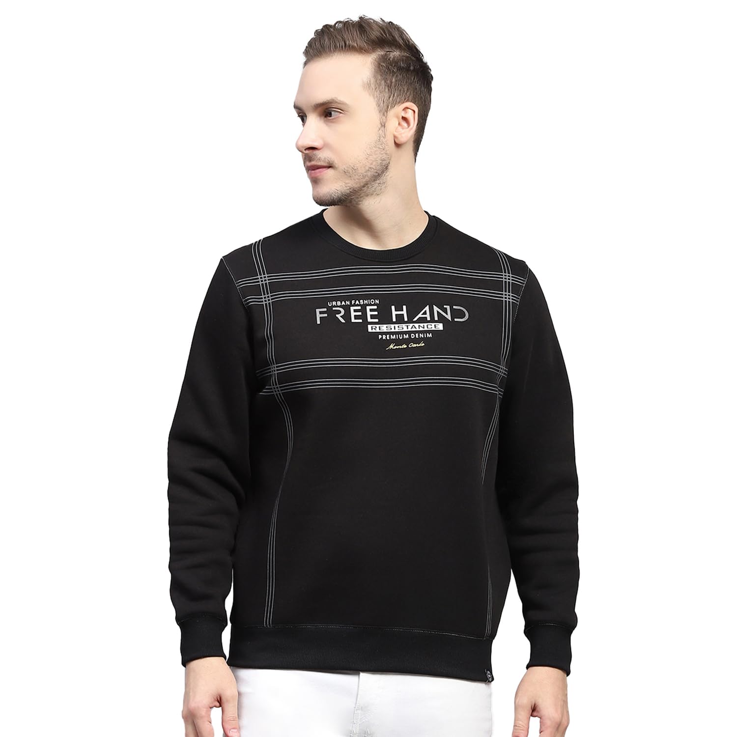 monte carlo Men's Cotton Blend Printed Round Neck Full Sleeve Sweatshirt (224066217)-picture-28