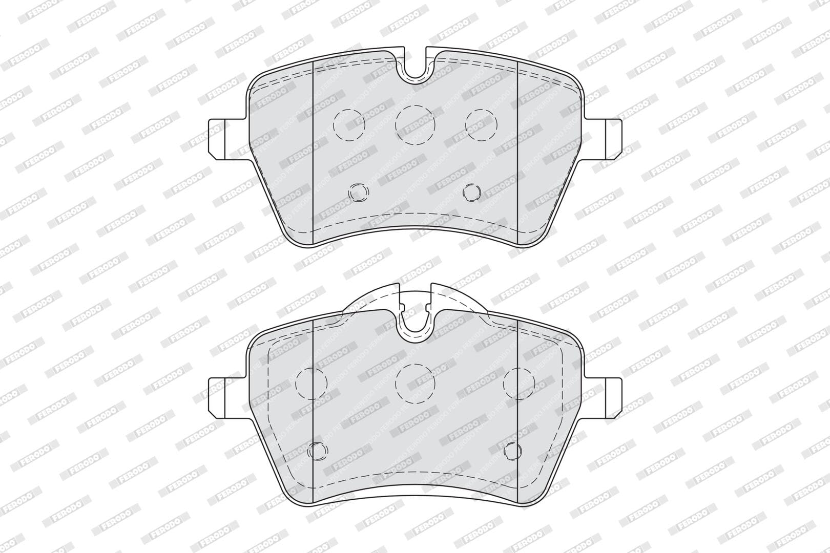FERODO Plaquettes de freins Avant préparé pour l'indicateur d'usure Épaisseur 17,9mm avec accessoires FDB4080 Compatible avec MINI 3/5 portes R56 3/5 portes R50, R53 Countryman R60 Clubman R55