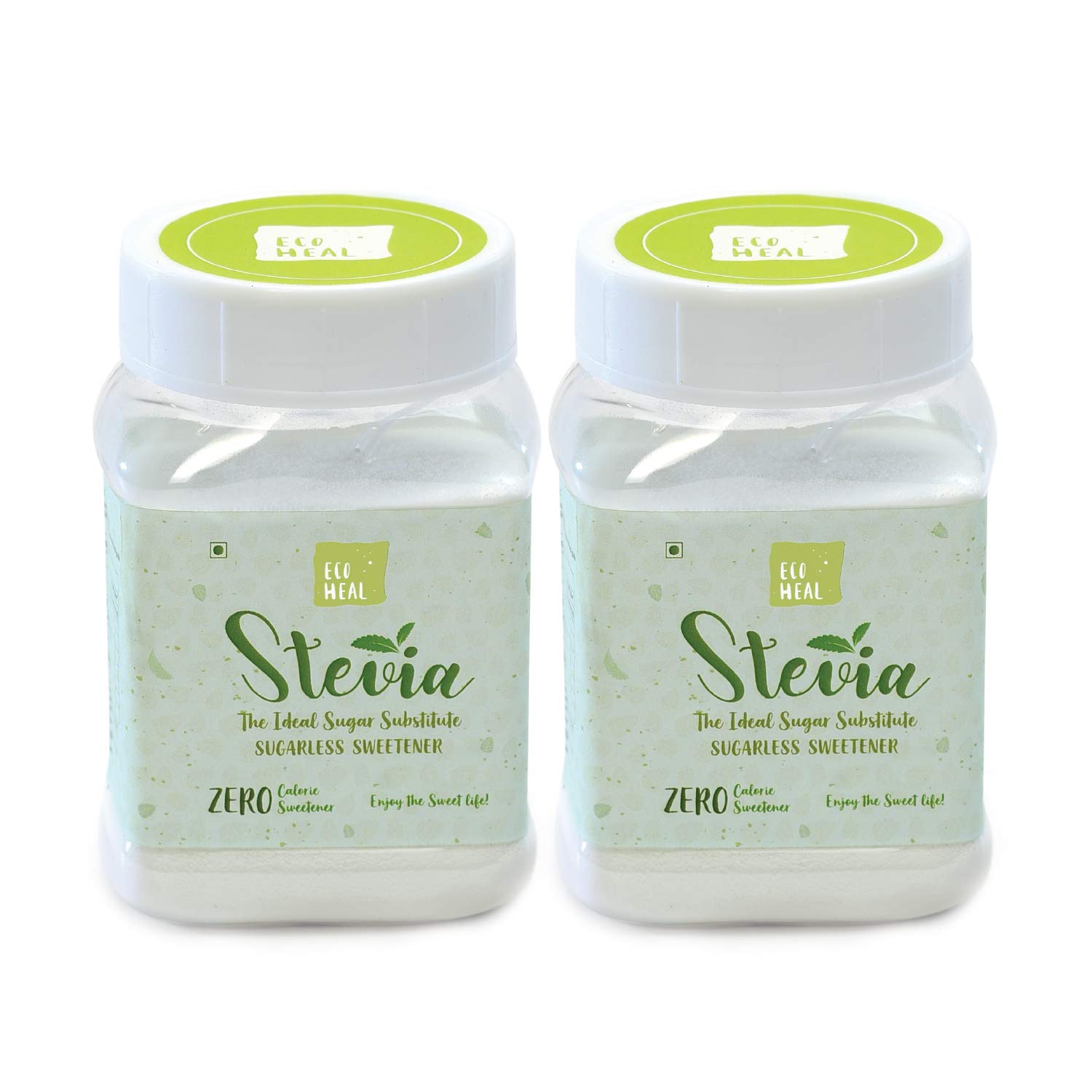 Ecoheal Stevia Sugarless Sweetener - 100g Natural Sugar Substitute 100% Zero Calorie Sugarfree Sweetener, All Natural) - Pack of 2 (B08HY7D6W1) Amazon Price History, Amazon Price Tracker