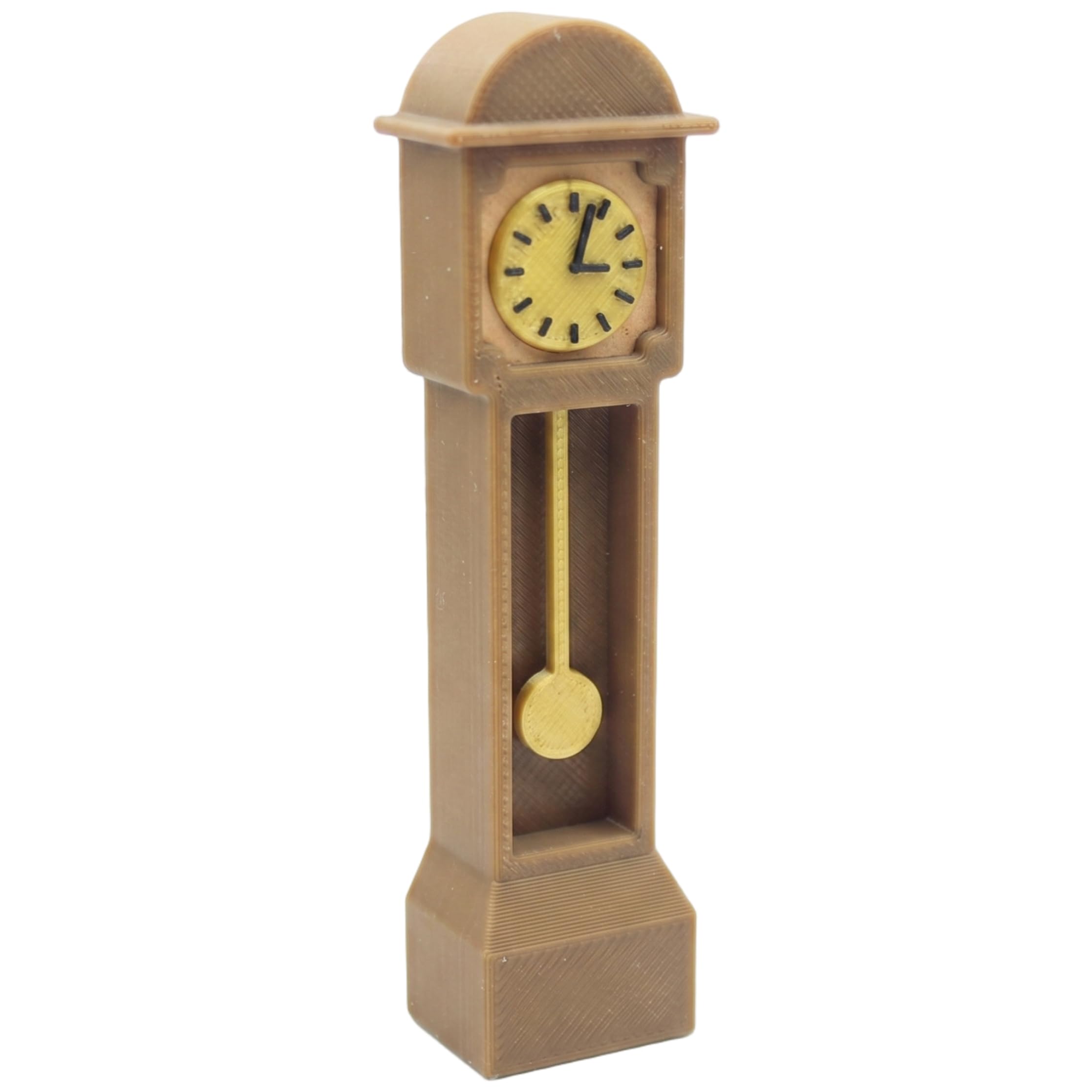 Mini Grandfather Clock Toy, Retro Dollhouse Furniture Micro Model, PLA Material for Dollhouse & Miniature Scenes