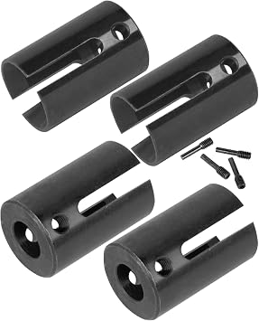 RC Hard Steel Drive Cup Upgrades Part for 1/10 E-Revo 2.0 VXL 86086-4,Front & Rear #45 Steel Drive Cup Hops up,4pcs,Replace #8652,#8652X,Black