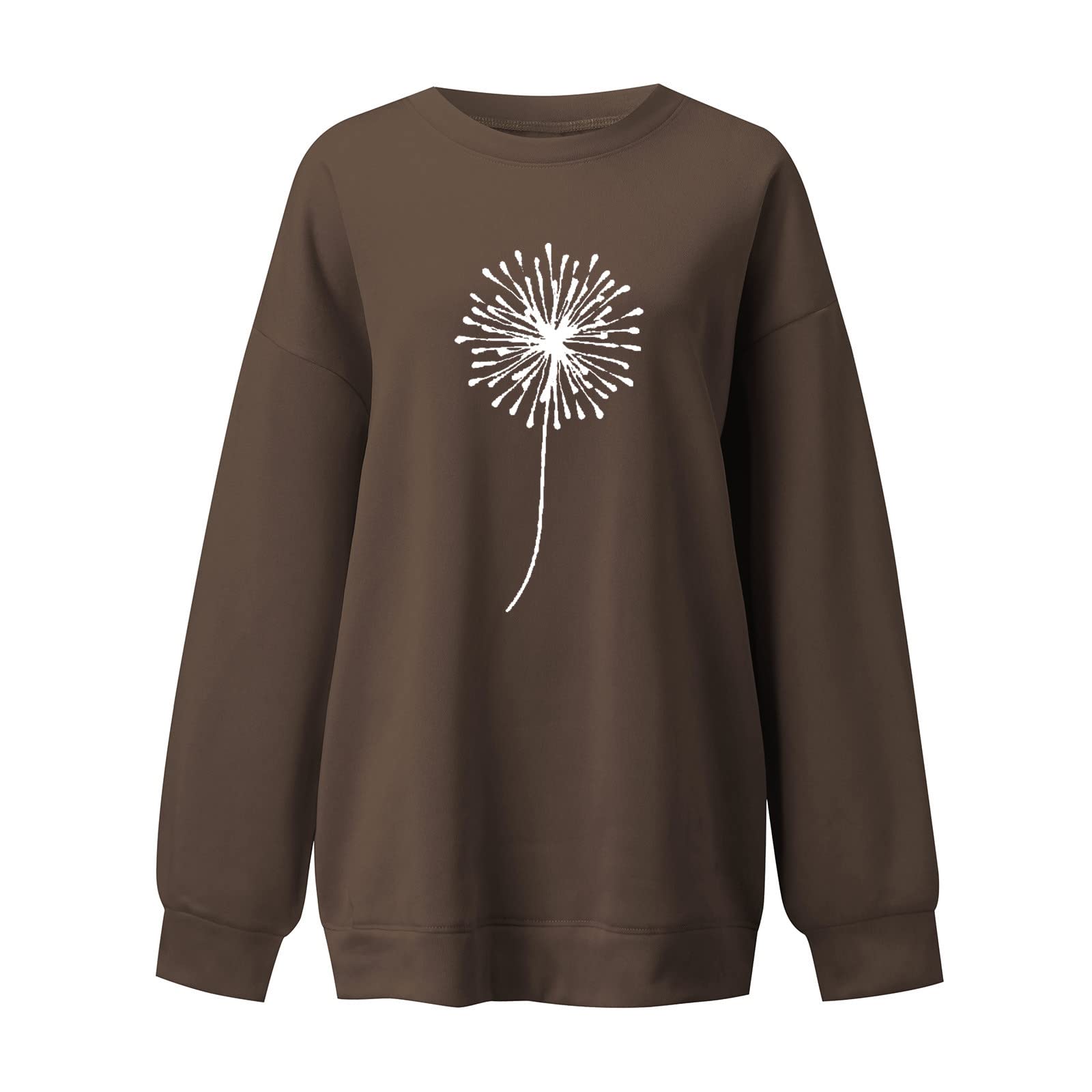 Bluza z kapturem Sweter z kapturem i rękawami Damskie bluzy z kapturem Jumper dla kobiet Jesień i zima Luźny top Jednokolorowy rękaw na ramię Bez kaptura