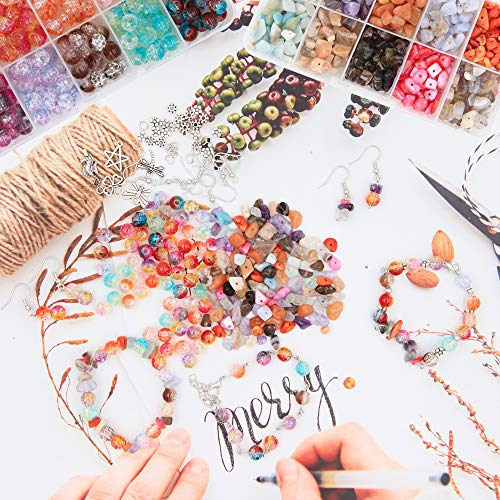 EuTengHao - 1458 perline irregolari con pietre