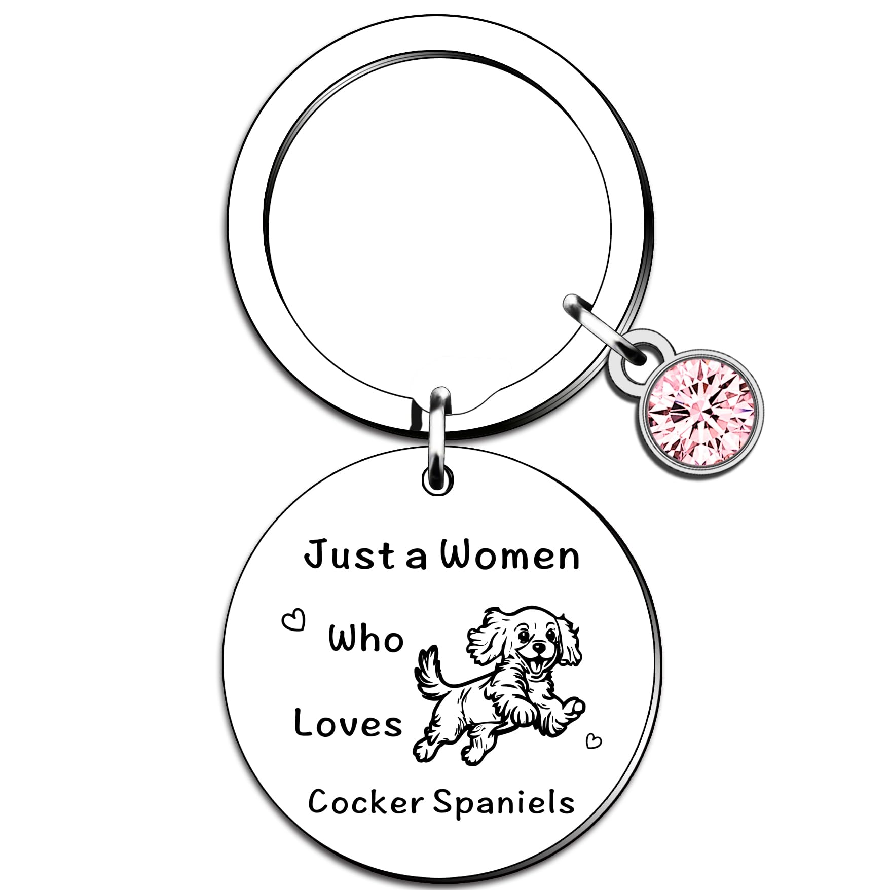 Funny Cocker Spaniel Keyring Gifts Just A Women Who Loves Cocker Spaniels Cocker Spaniel Lover Gift For Women, Who Loves Cocker Spaniel Keyring