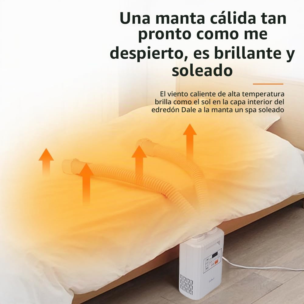 Calentador de manta portátil, cómodo aire caliente en la cama, secado del sudor, adecuado para el cambio climático, adecuado para todas las estaciones, puede secar zapatos, ropa, calentador de mantas,