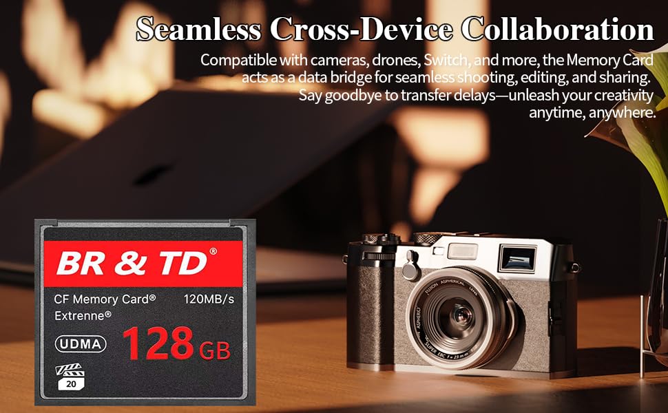 BR & TD Tarjeta de memoria CF Extreme, 32 GB, 120 MB/s, UDMA, flash compacto