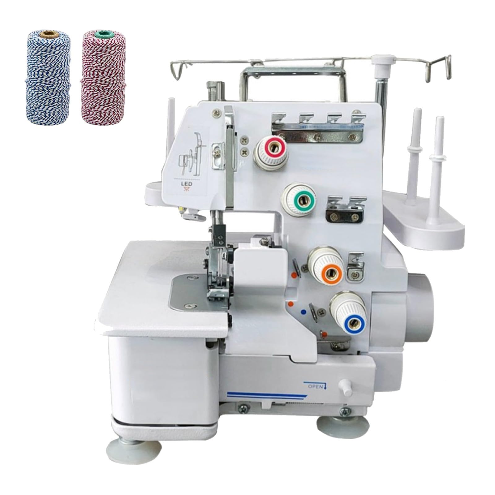 Máquina overlock para telas pesadas que soluciona los bordes deshilachados