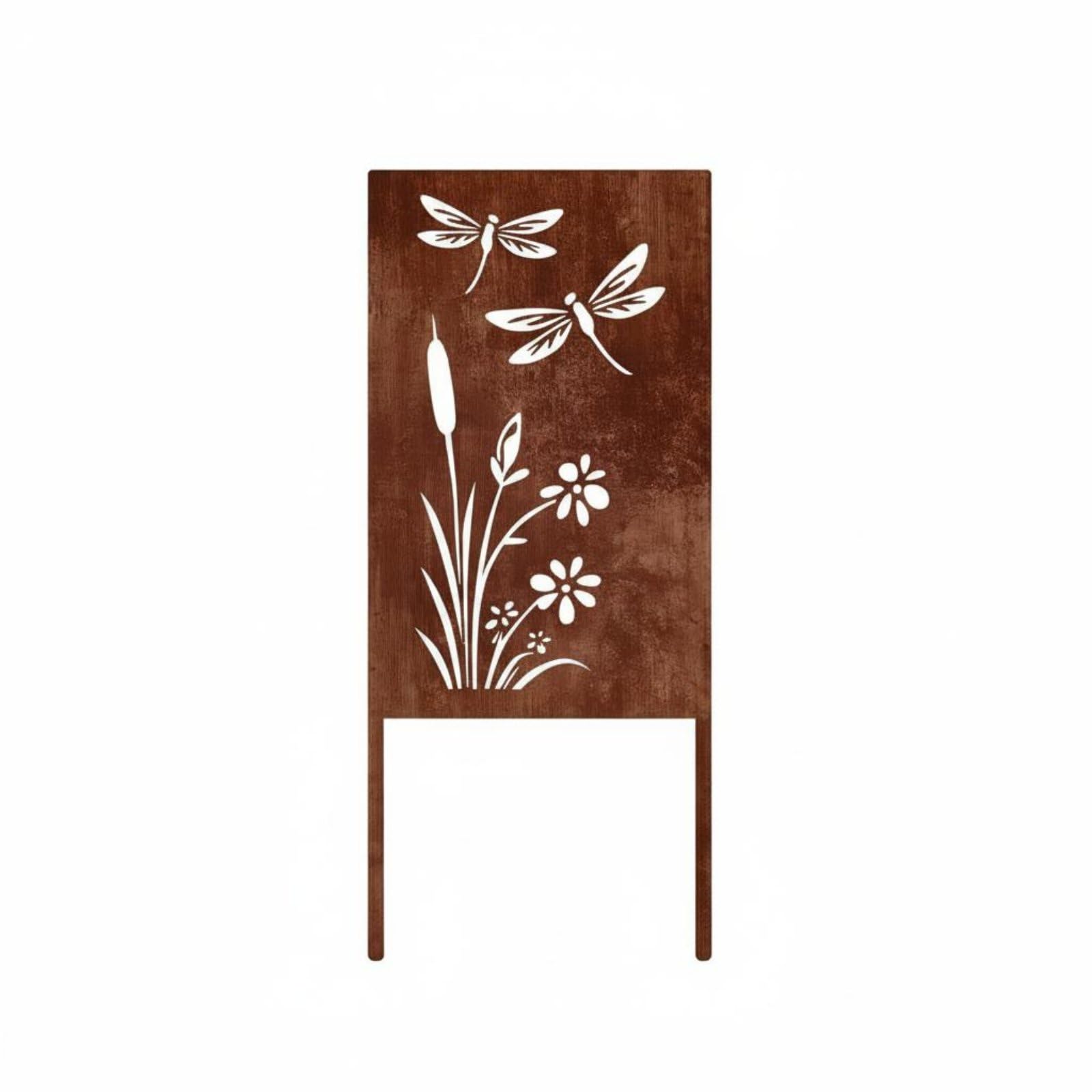 Botanical Garden Stake Hollow Out Design Rusted Metal Garden Stake Weather-Resistant Metal Yard Art, Dragonfly | Home & Garden | Yard Garden & Outdoor Living | Garden D?cor-image-16