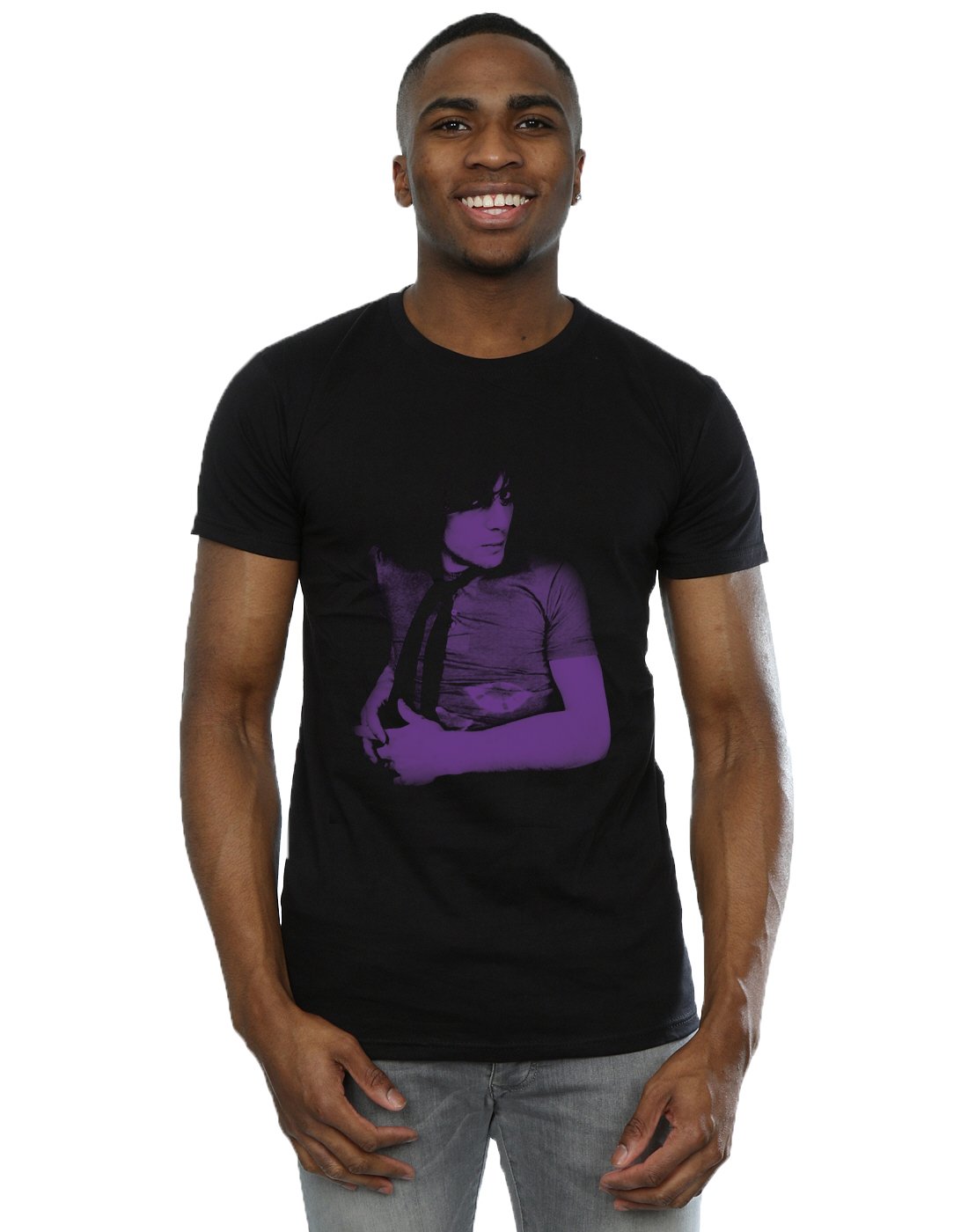Absolute Cult Syd Barrett Men's Violet Portrait T-Shirt Black Small