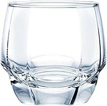 Ocean Charisma Rock Whisky Tumblers, Transparent, 340ml - Set of 6 | High-Quality & Stylish Glassware for Whisky, Cocktail...