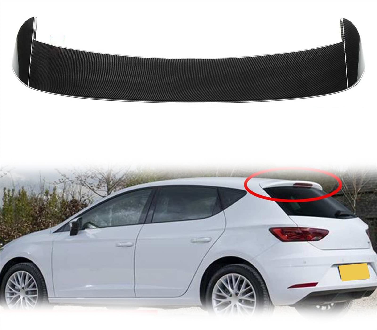 Aileron de lèvre arrière de voiture pour corriger la ligne Seat Leon