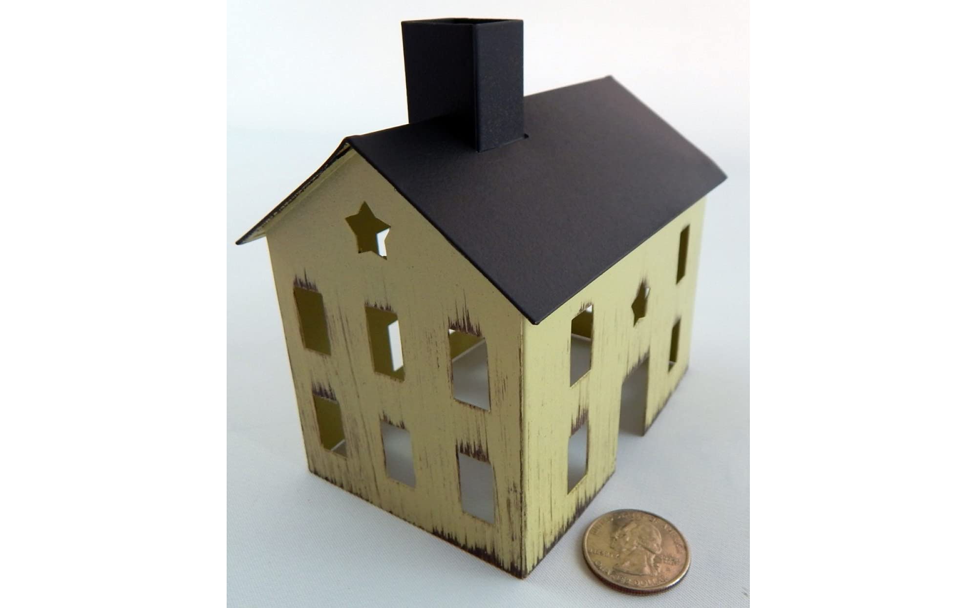 Play Therapy Supply White Tin House - Sand Tray Therapy - Image 2