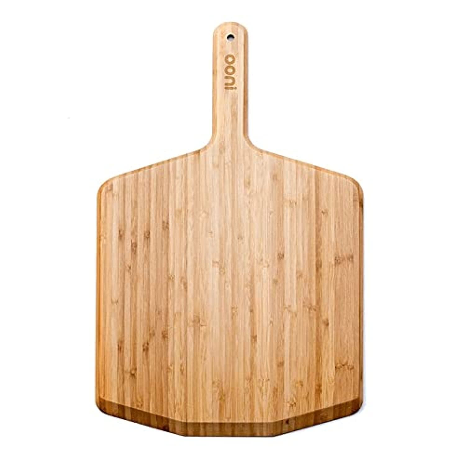 Ooni 16" Bamboo Pizza Peel – Large Wooden Pizza Paddle and Serving Board for Ooni Pizza Ovens – Lightweight and Durable