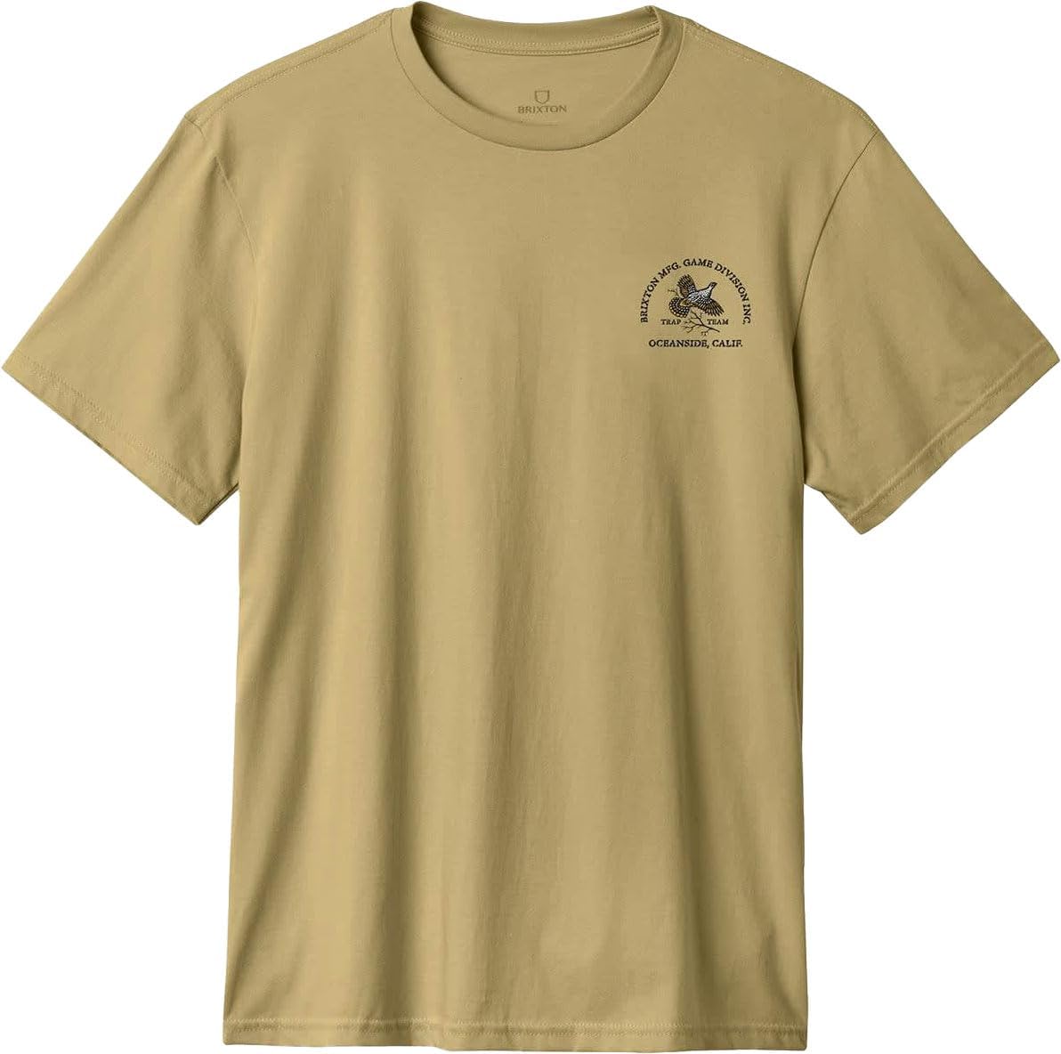 Tailored Khaki T-Shirt with Wild Game Design by Brixton