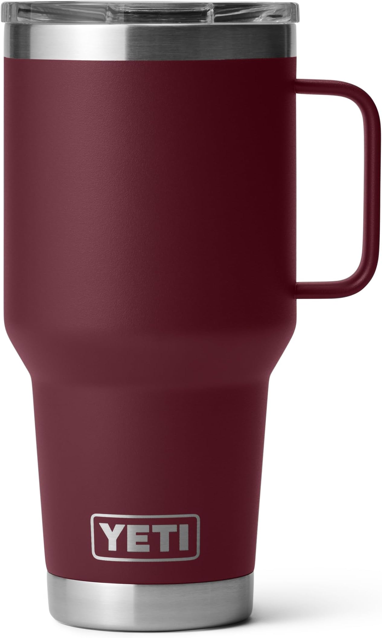 YETI Rambler 30 oz Travel Mug, Stainless Steel, Vacuum Insulated with Stronghold Lid, Wild Vine Red