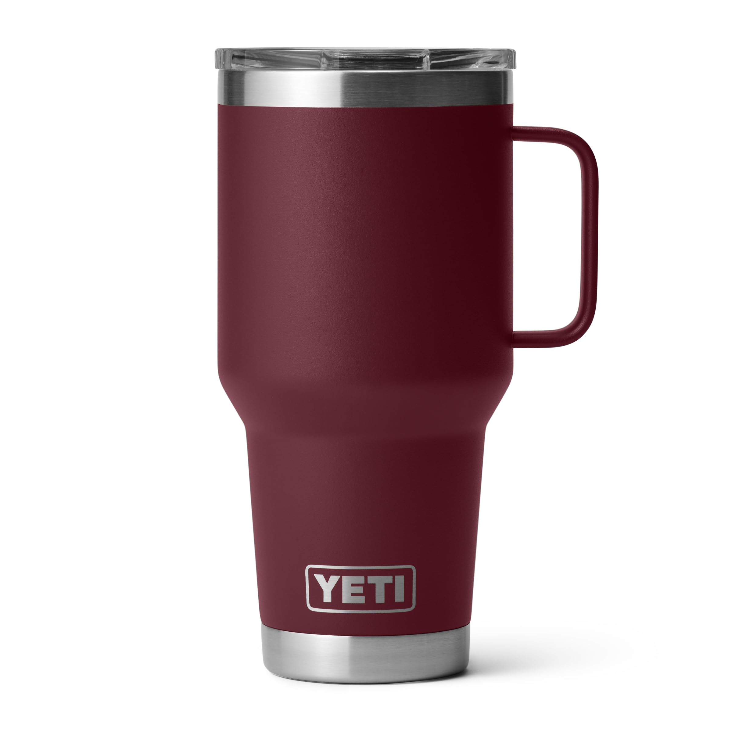 YETI Rambler 30 oz Travel Mug, Stainless Steel, Vacuum Insulated with Stronghold Lid, Wild Vine Red