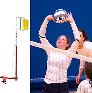 ENHEN Vertical Jump Tester Volleyball Spike Jump Training Equipment for Kids Youth, Portable Jumping Test Assessment Tool with Wheels, Metal Training Jump Power Meter (Color : Yellow)