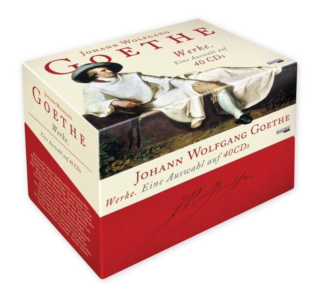 Johann Wolfgang von Goethe - Werke. Eine Auswahl auf 40 CDs: Götz von Berlichingen, Egmont, Iphigenie auf Tauris, Faust, Hermann und Dorothea, Die ... Lehrjahre, Reiseberichte aus Italien u. a.