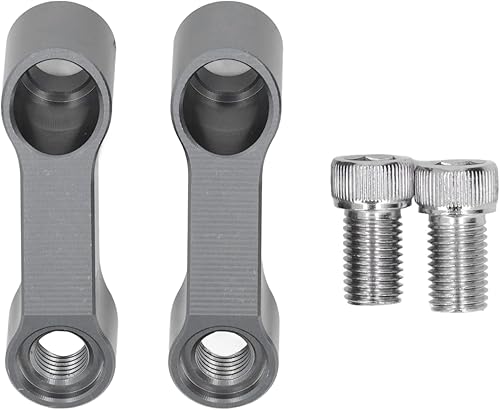 Extensores de espejo de 0.394 in, adaptador de extensión de montaje en espejo de motocicleta, kit de adaptador de espejo retrovisor de motocicleta,