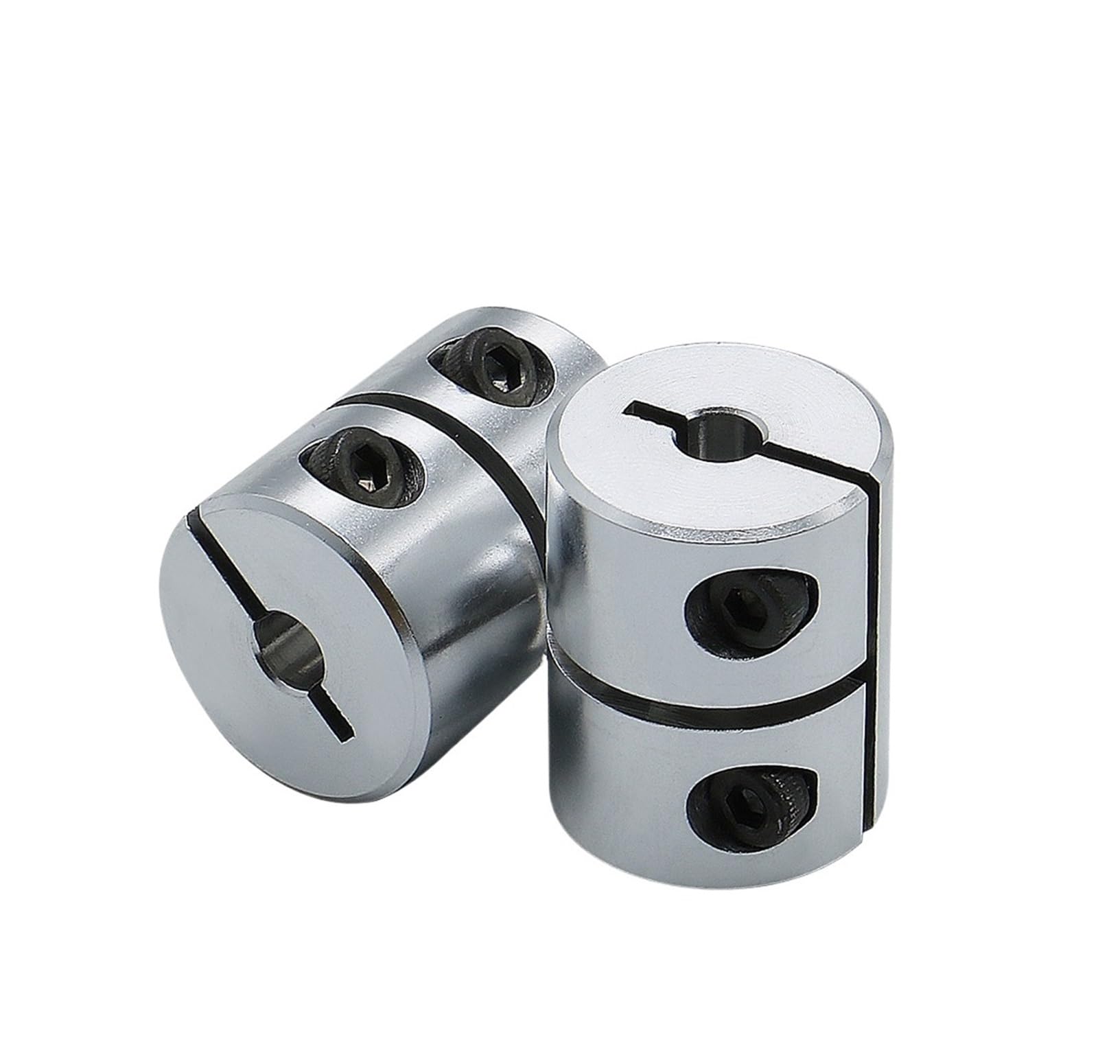Rigid coupling,Stainless steel rigid coupling 1pcs D25L30 High Precision Rigid Coupling Aluminium Alloy Shaft Coupler CNC Router 3D Printers Parts(6.35X8)