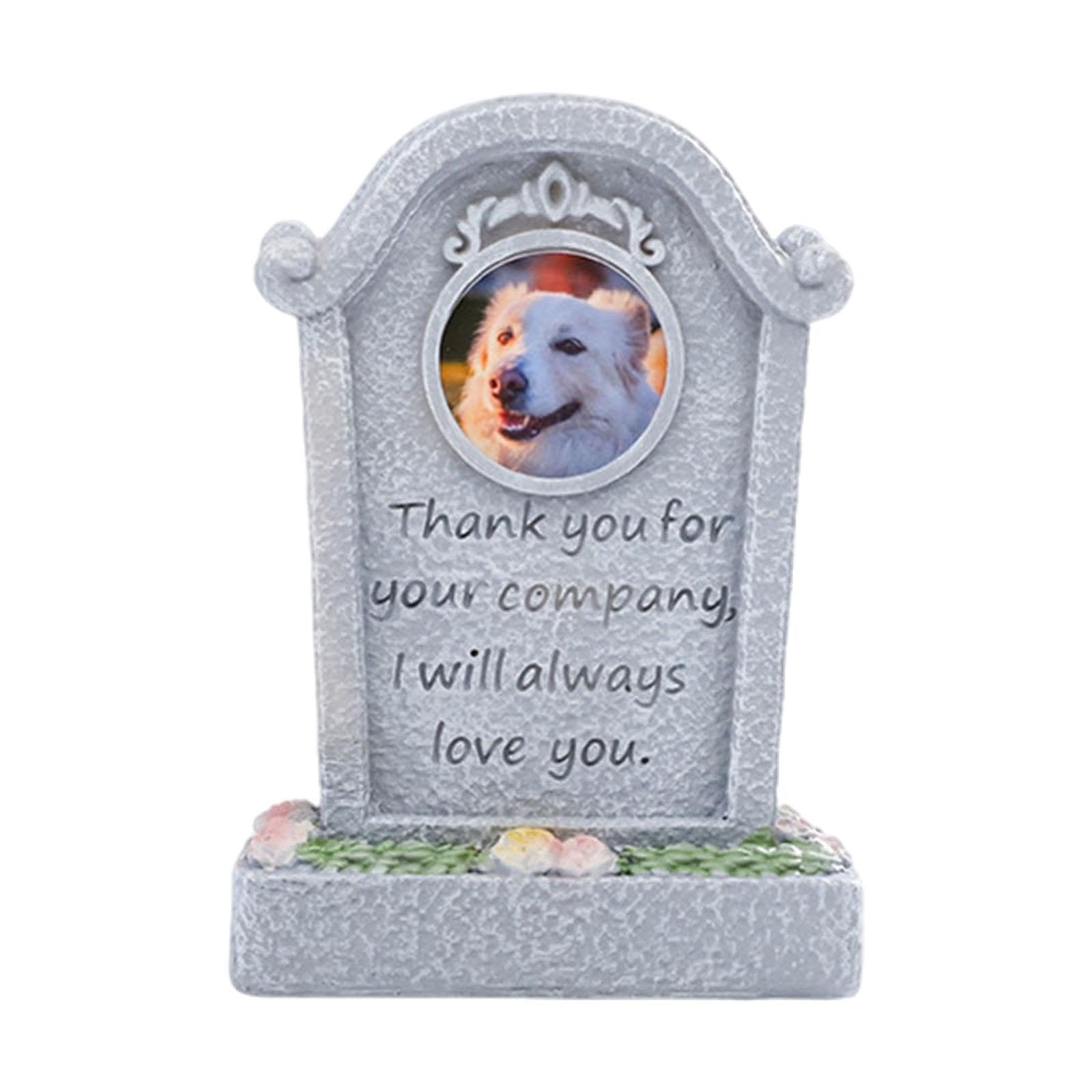 Pet Small Animal Memorial Outdoor Headstone for Garden, Accompany