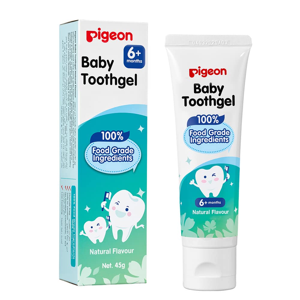 Baby Tooth Gel, No Paraben, Sodium Lauryl Sulfate-Free, Low Foaming, Natural Flavor, 45g