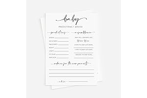 Step into a World of Predictions and Advice: 50 Neutral Baby Shower...