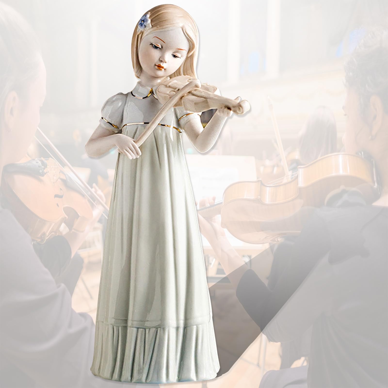 美しくデザインされた家具置物少女バイオリン 【公式通販】