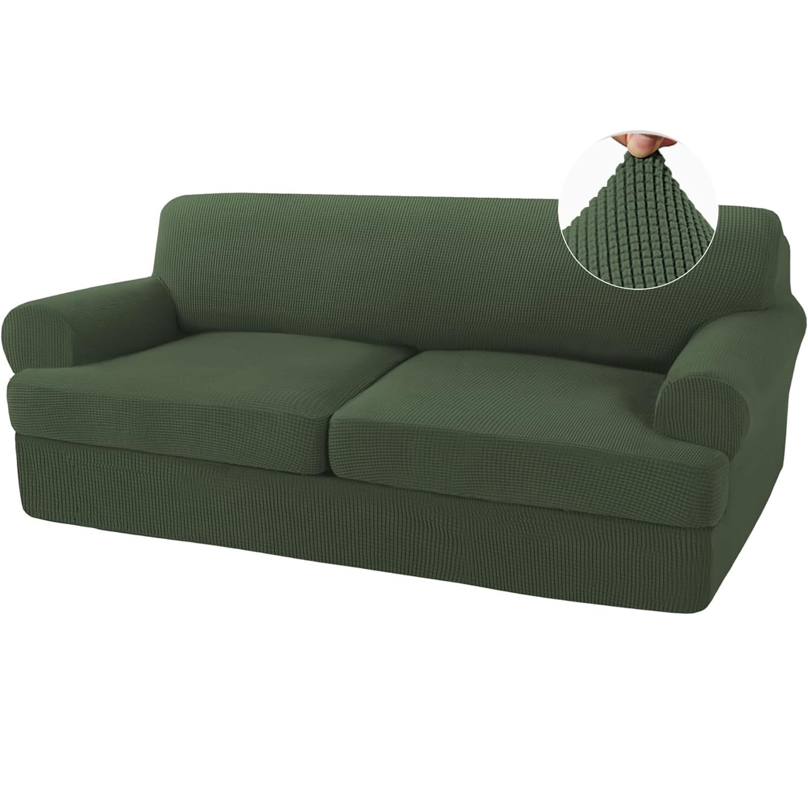 Housses de canapé jacquard de remplacement au fini haut de gamme pour grand loveseat