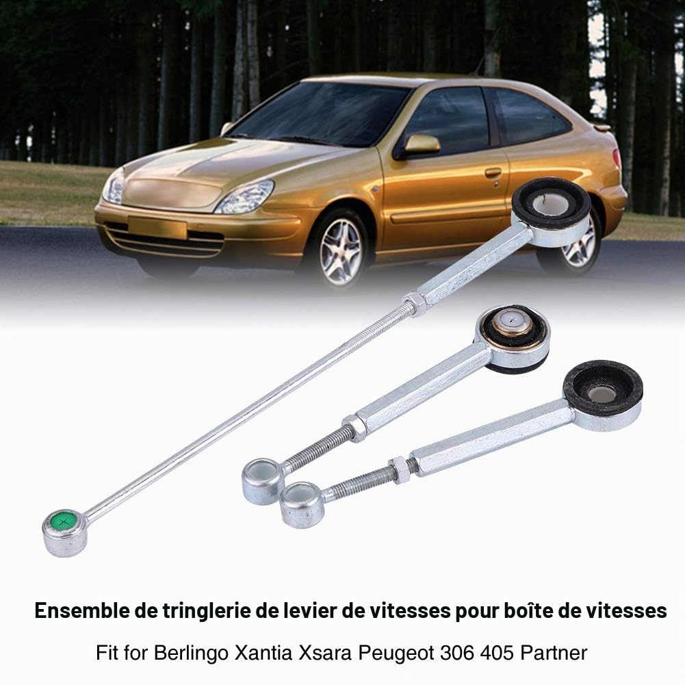 Tige de liaison Shift, ensemble de boîte de vitesses de tringle de tringlerie de tringlerie en alliage d'aluminium pour 306 93-01 405 partenaire