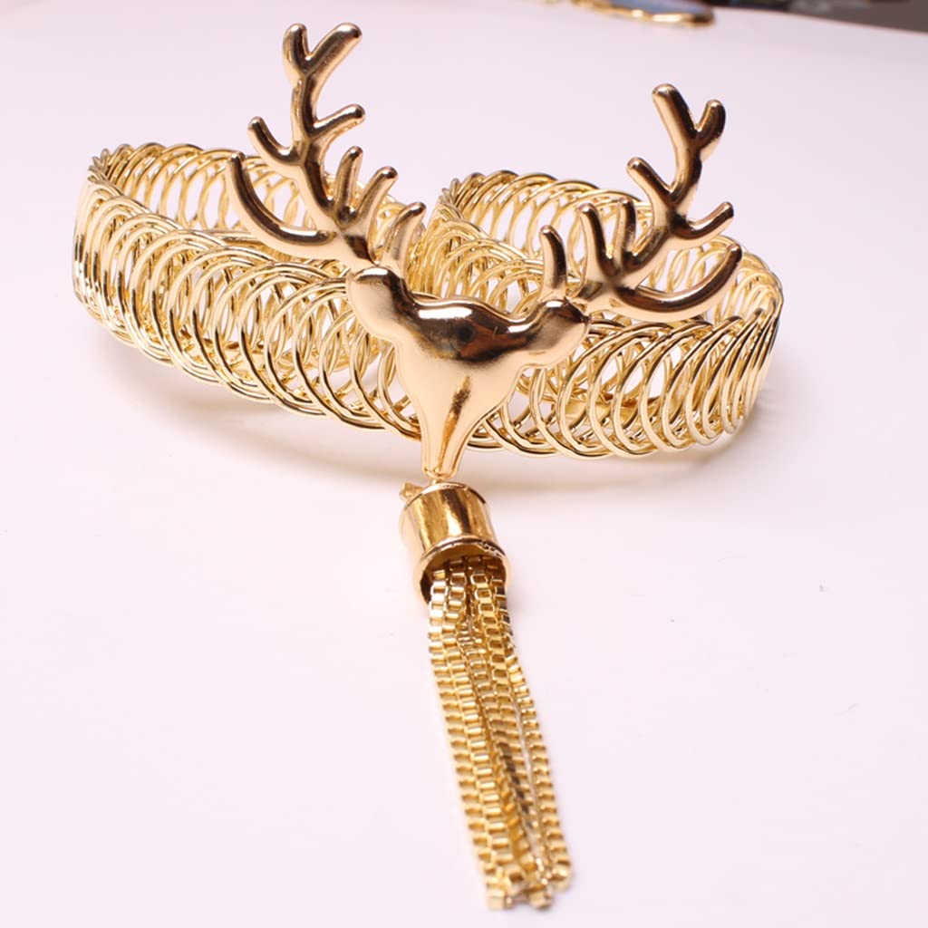 Embrasses de Rideaux en métal Extensible avec tête de cerf, embrasses de Rideaux, Crochets pour Rideaux pour la Maison(