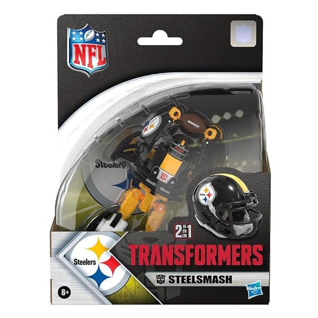 Foto 2 de 8 de Transformers NFL Pittsburgh Steelers Steelsmash, Figura de acción