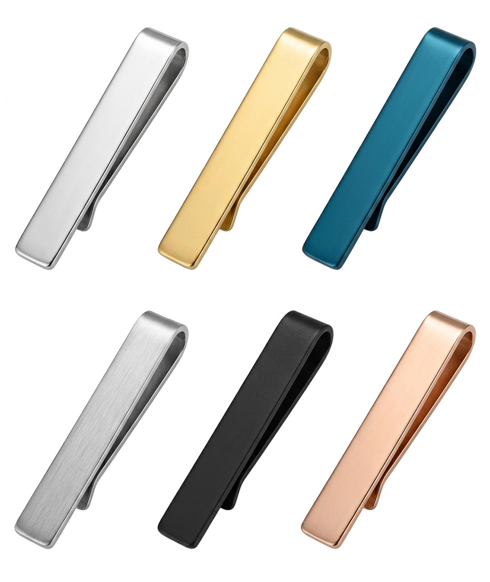 6PCS Tie Pin for Men Formal, Professional Accessory for Business Meetings and Weddings, Six-Piece Set for Formal Attire and Corporate Events, Elegant Design with Secure Clip Mechanism-image-43