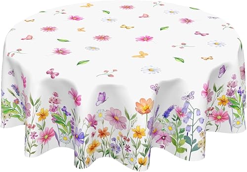 Miniatura 7 de Mantel redondo para el 4 de julio, 60 pulgadas, diseño de bandera estadounidense, Día de la Independencia, lavable, color azul marino, para cocina,