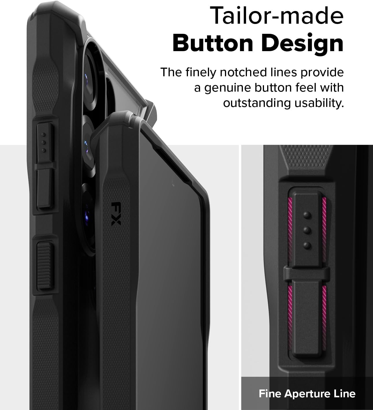 Ringke Fusion-X for Samsung Galaxy S25 Ultra Case [Precise Cutouts for Camera Lenses] Enhanced Bumper Heavy Duty Shockproof Protective Cover - Black - Image 8