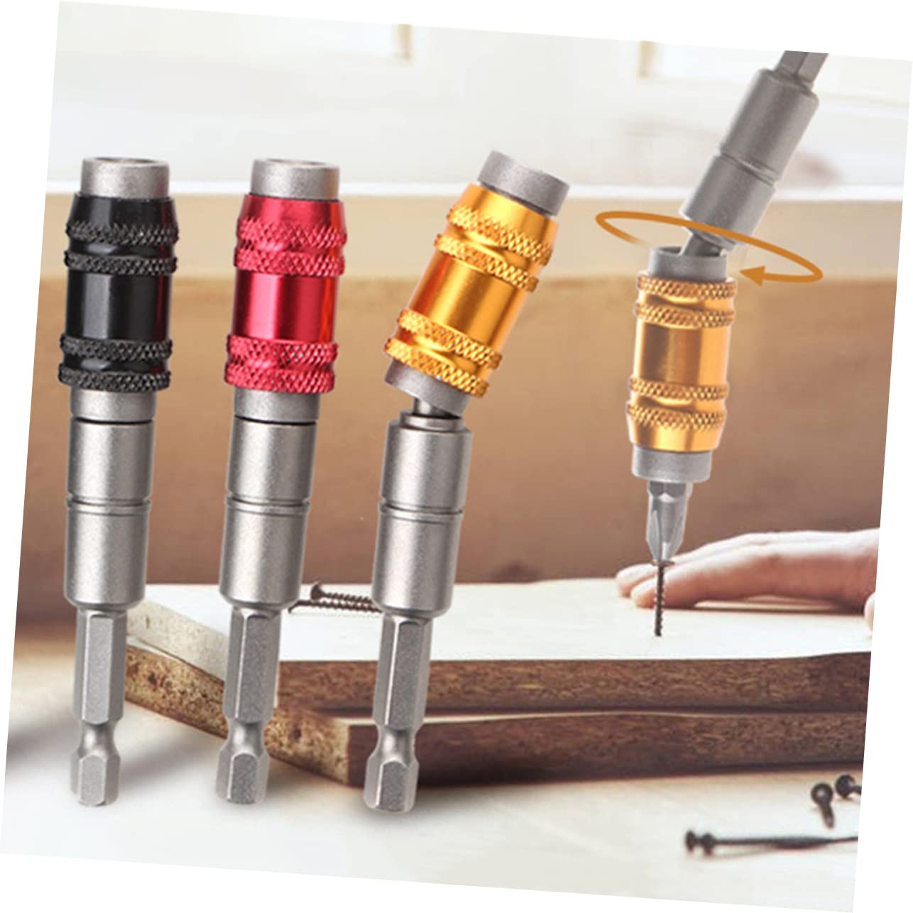Hemobllo 3sets Estensione Flessibile Per Trapano Con Punta Magnetica e Supporto Per Angoli e Spazi Ristretti