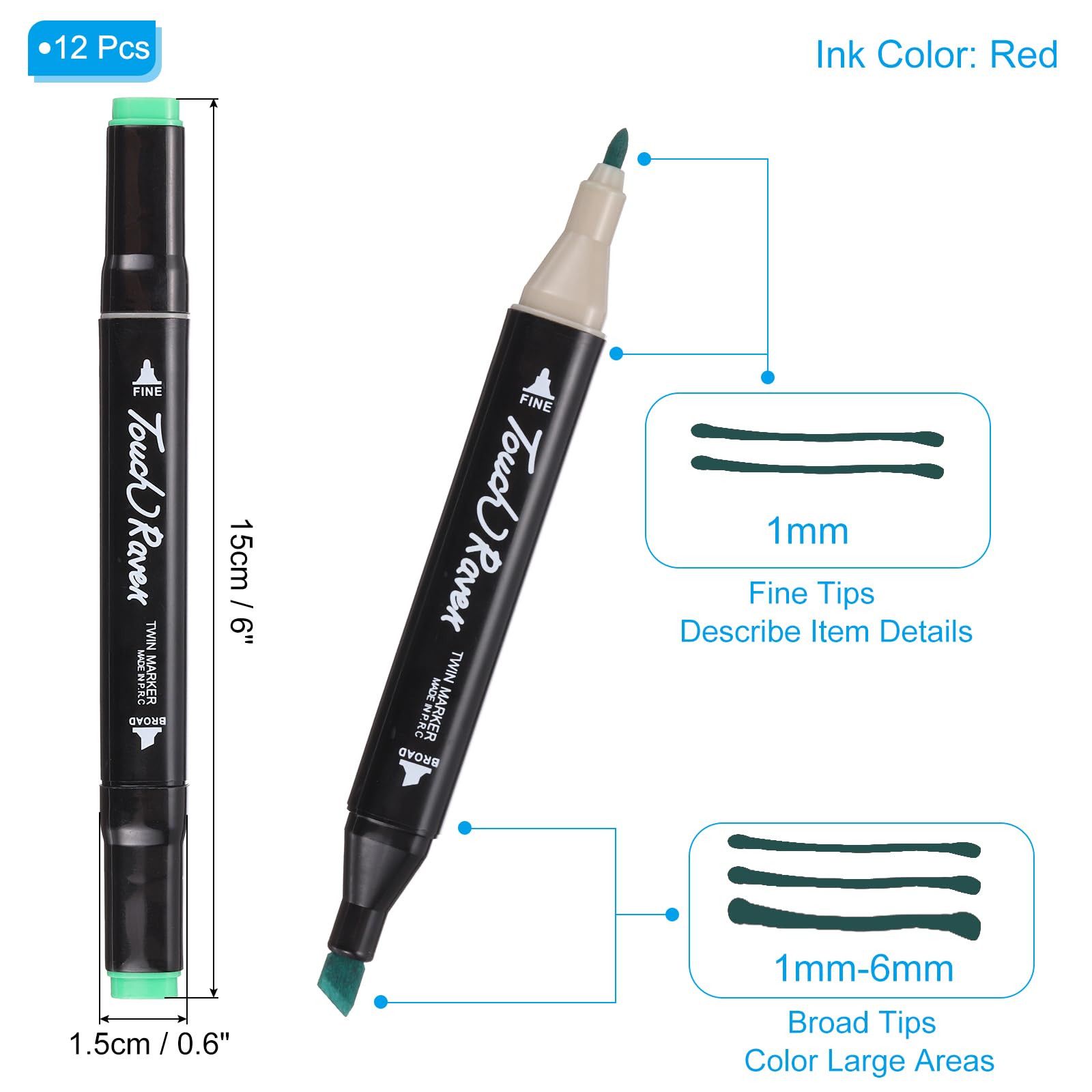 PATIKIL Dual Tip Alcohol Art Markers - Image 2