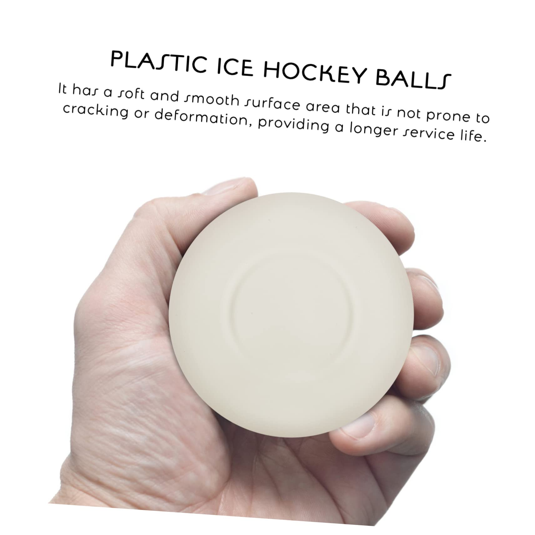 OSOLADY Glowing Ice Set 3 Pcs Hockey Balls Luminous for Ice Hockey Practice Family Fun