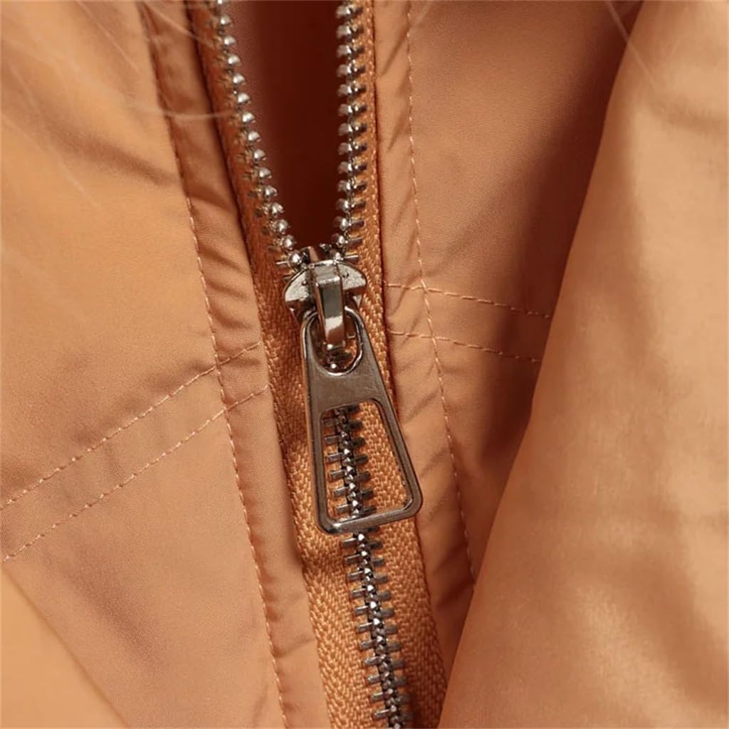 Hair Collar Women's Down Jacket Winter Long Sleeve Short