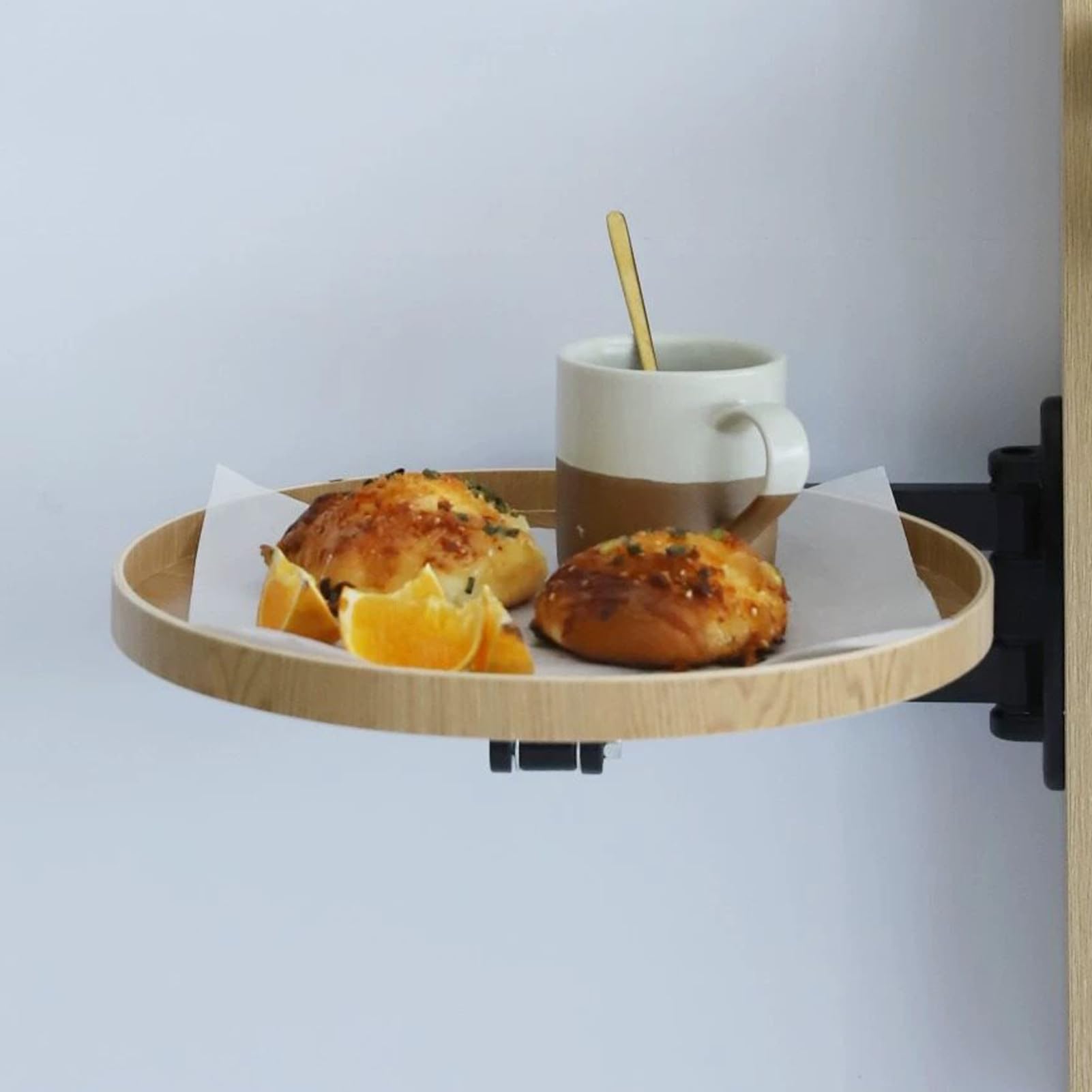 Supporto Da Parete Montato Ribaltabile E Retrattile, Scrivania Da Lettura, | Comodino Soluzione D'Arredo Per Home Studio E Decorazione Interni Della Casa