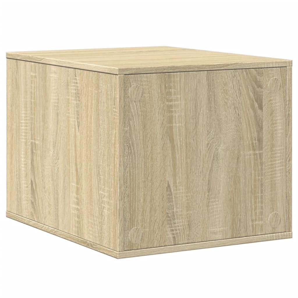 vidaXL Katzenklo Schrank, Katzenschrank Katzentoilette, Beistelltisch Katzenhaus, Katzenmöbel Verstecktes Design, Sonoma Eiche Holzwerkstoff