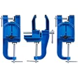 XCMAN All Metal Alpine Ski and Snowboard Vise for Ski Tuning and Waxing Adjustable Angle and Height Durable and Stable - Jaw opens up to 100mm